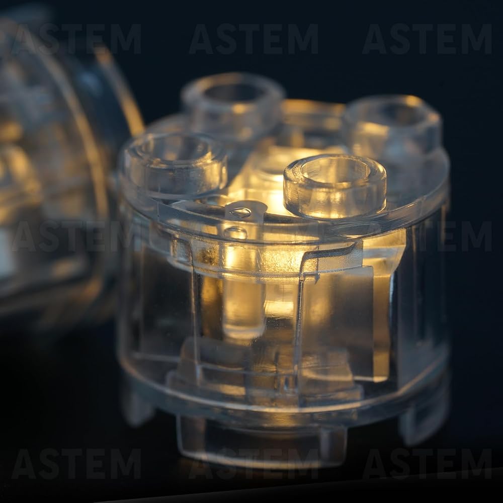 2x2 Light-Up Bricks, Warm Glow, 6 Pieces — view 4