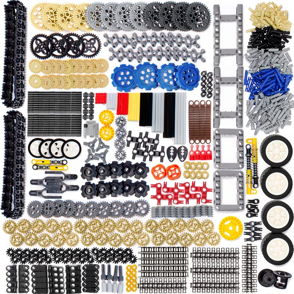 836-Piece MOC Vehicle Parts Bulk Pack